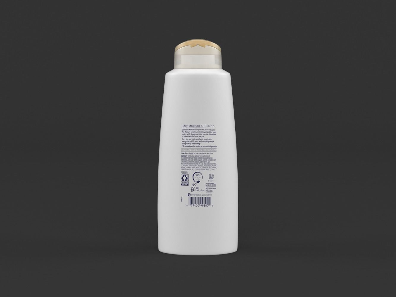 Dove Shampoo and Conditioner 3D model_5
