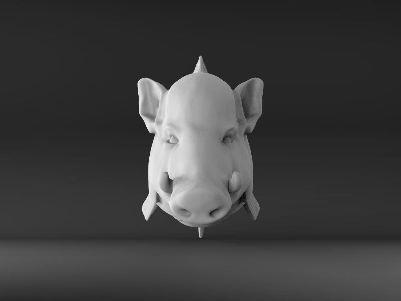Hogfish Ocean Bacon 3D print model_4