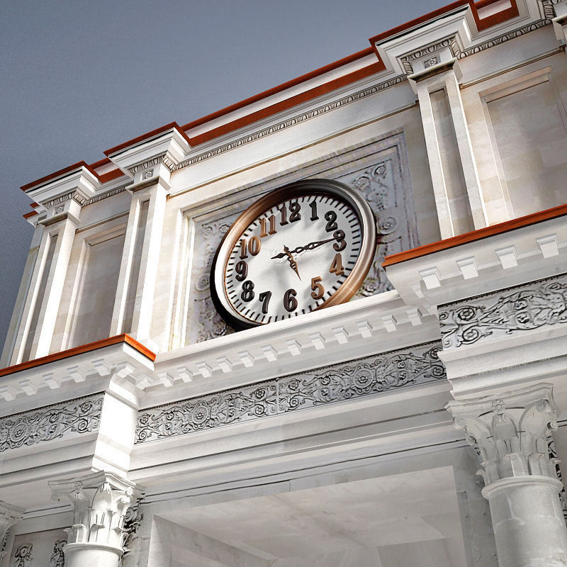 Old architectural Arch  3D model_5