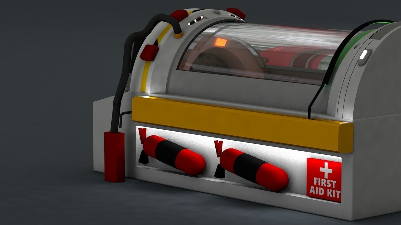 BEST AND THE CHEAPEST LAB CAPSULE v2 HIBERNATION CHAMBER Low-poly 3D model_4