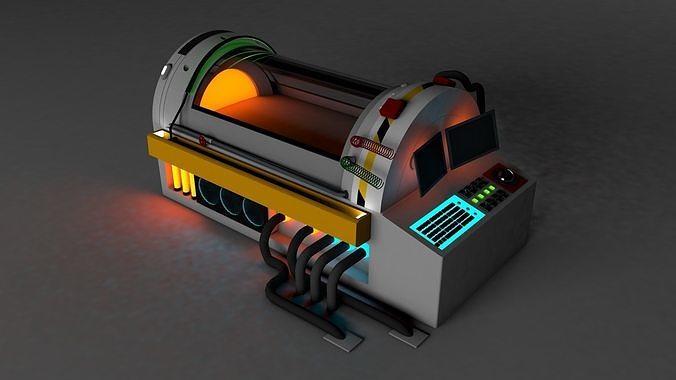 BEST AND THE CHEAPEST LAB CAPSULE v2  HIBERNATION  CHAMBER Low-poly 3D model