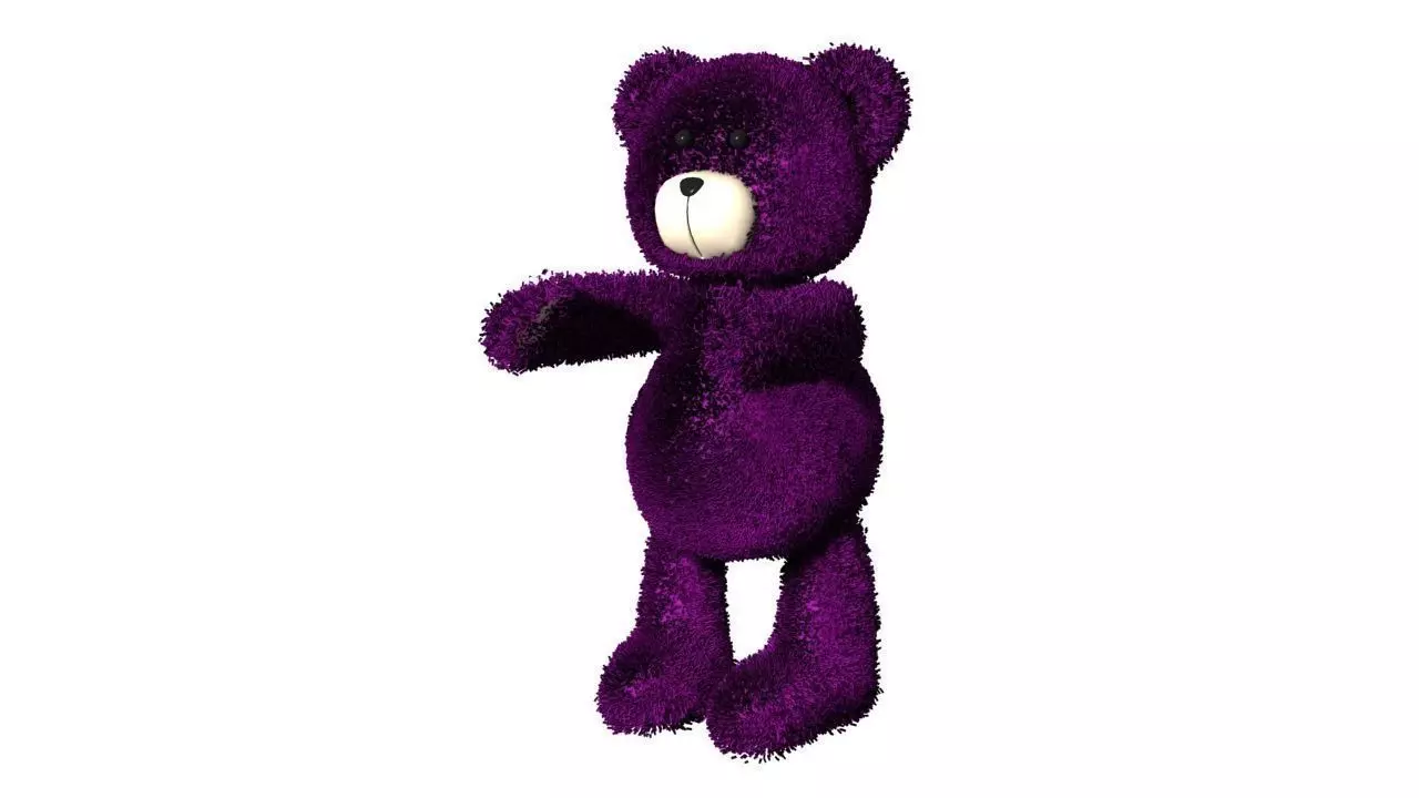 Teddy Bear with ear 3D model_0