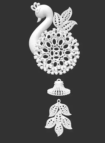Peacock Earring 