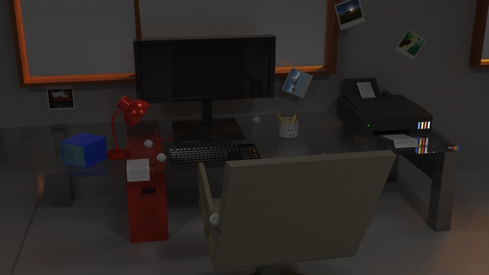 Gamer House 3D model_4