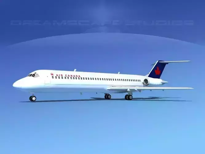 Douglas DC-9-40 Air Canada 3D model