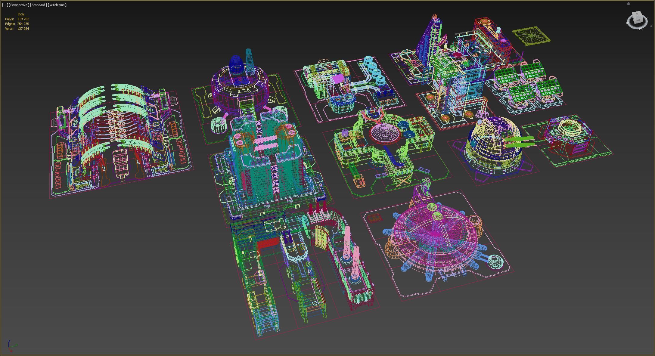 Sci Fi Buildings 3D model_16