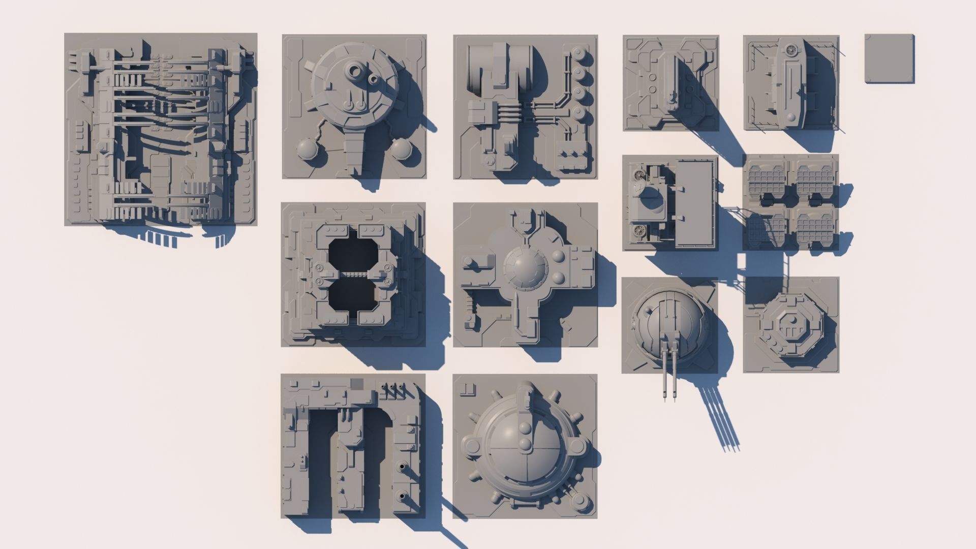 Sci Fi Buildings 3D model_15