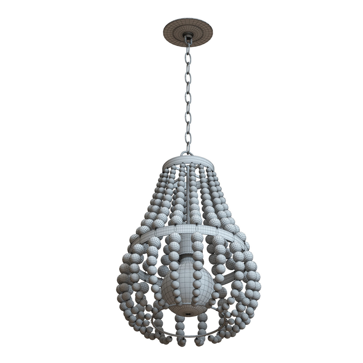 Crate and Barrel - Genevieve Chandelier 3D model_5
