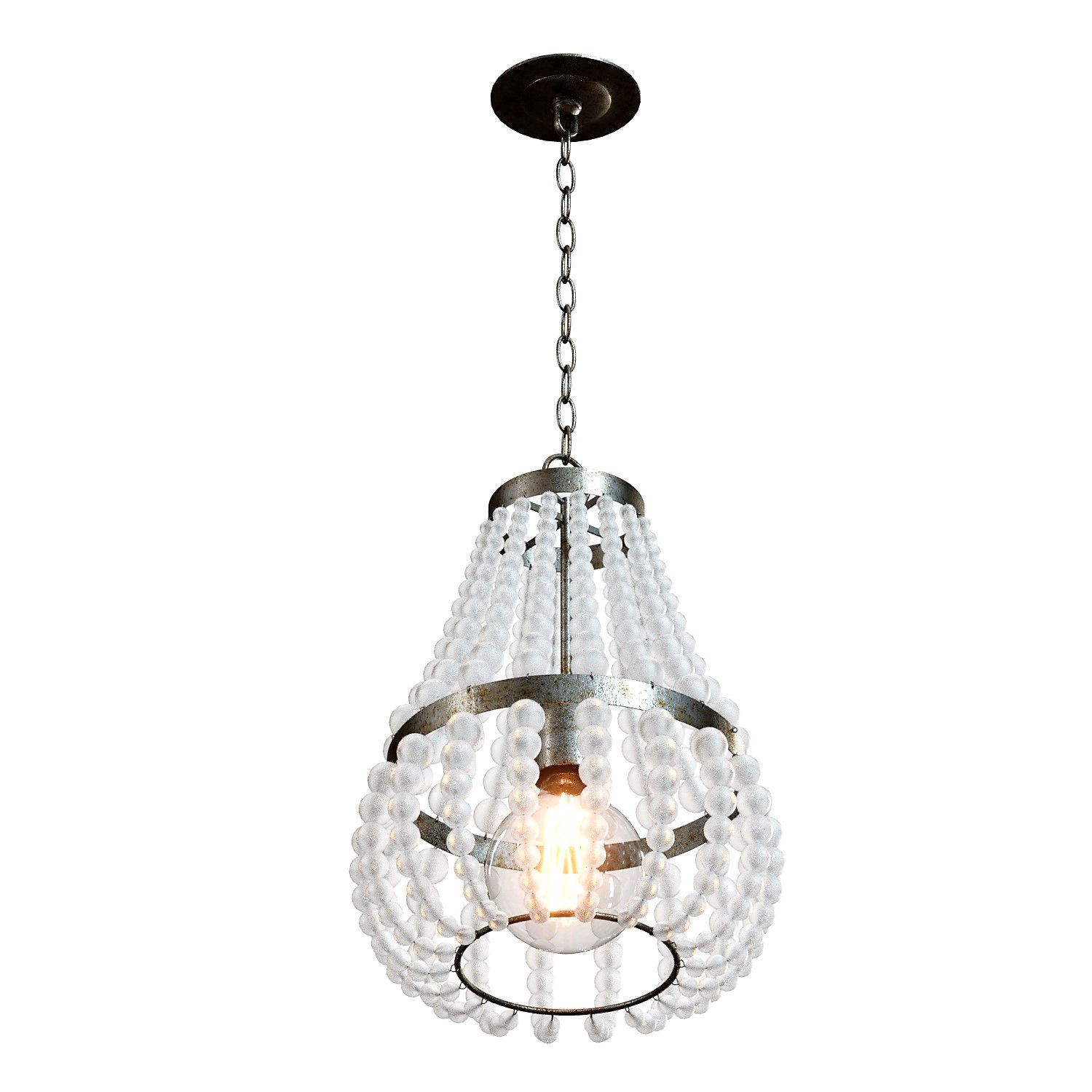 Crate and Barrel - Genevieve Chandelier 3D model_4