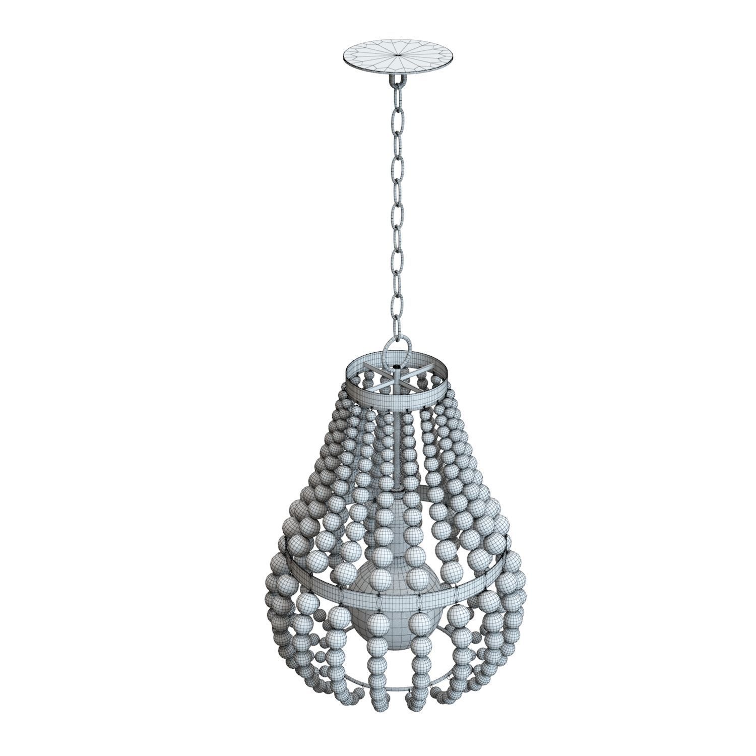 Crate and Barrel - Genevieve Chandelier 3D model_3