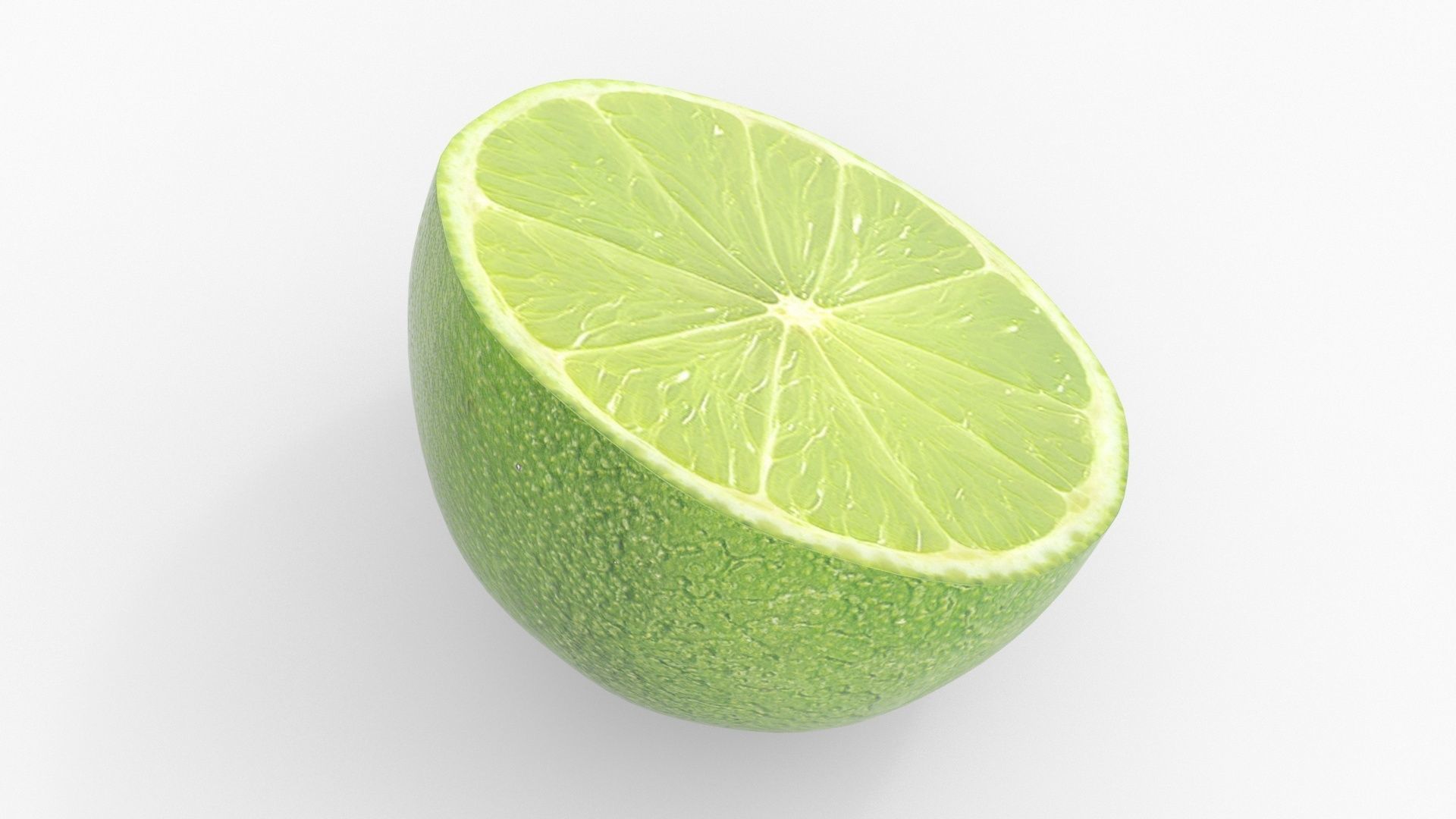 Lime half 3D model_4