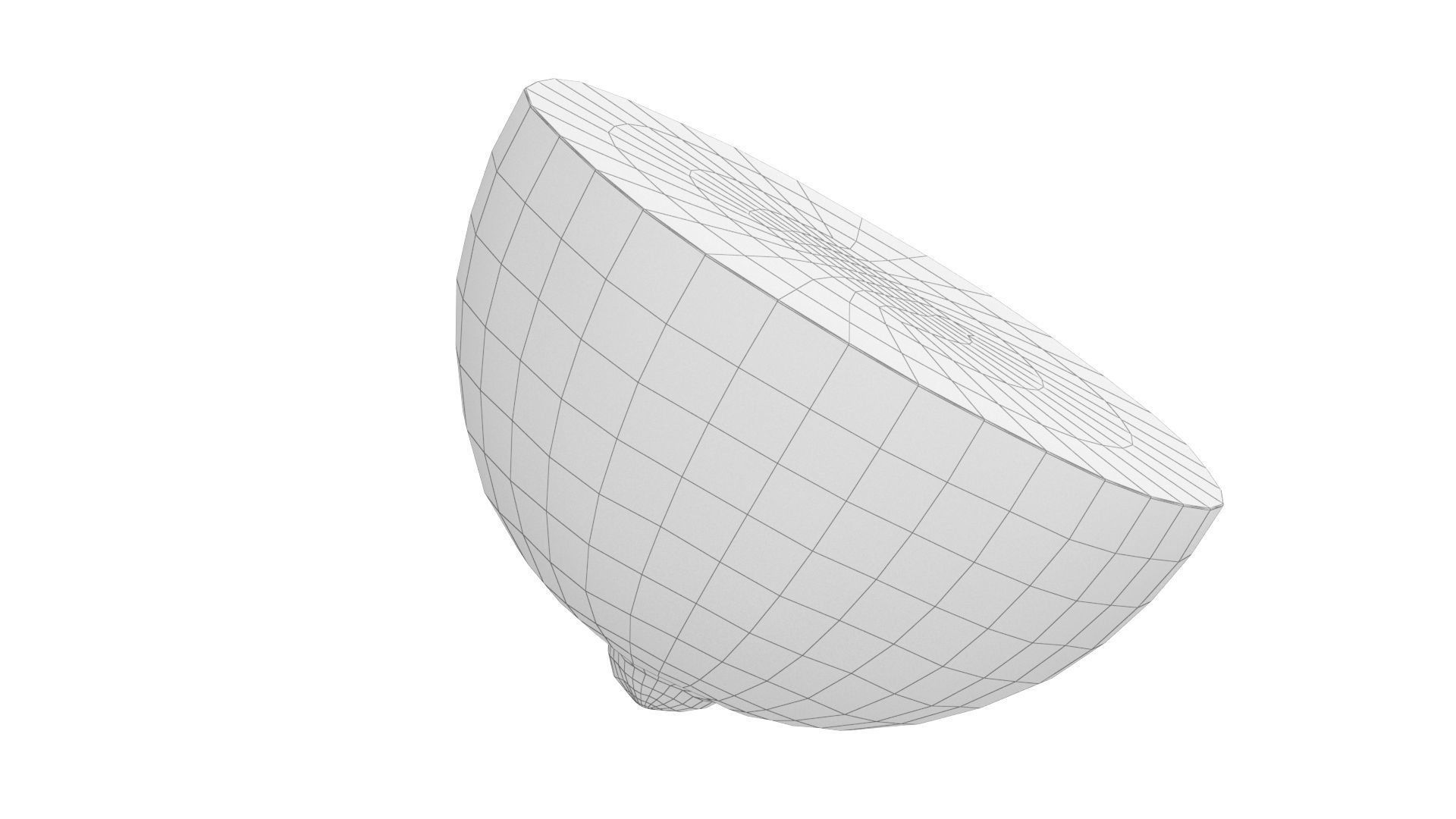 Lime half 3D model_8