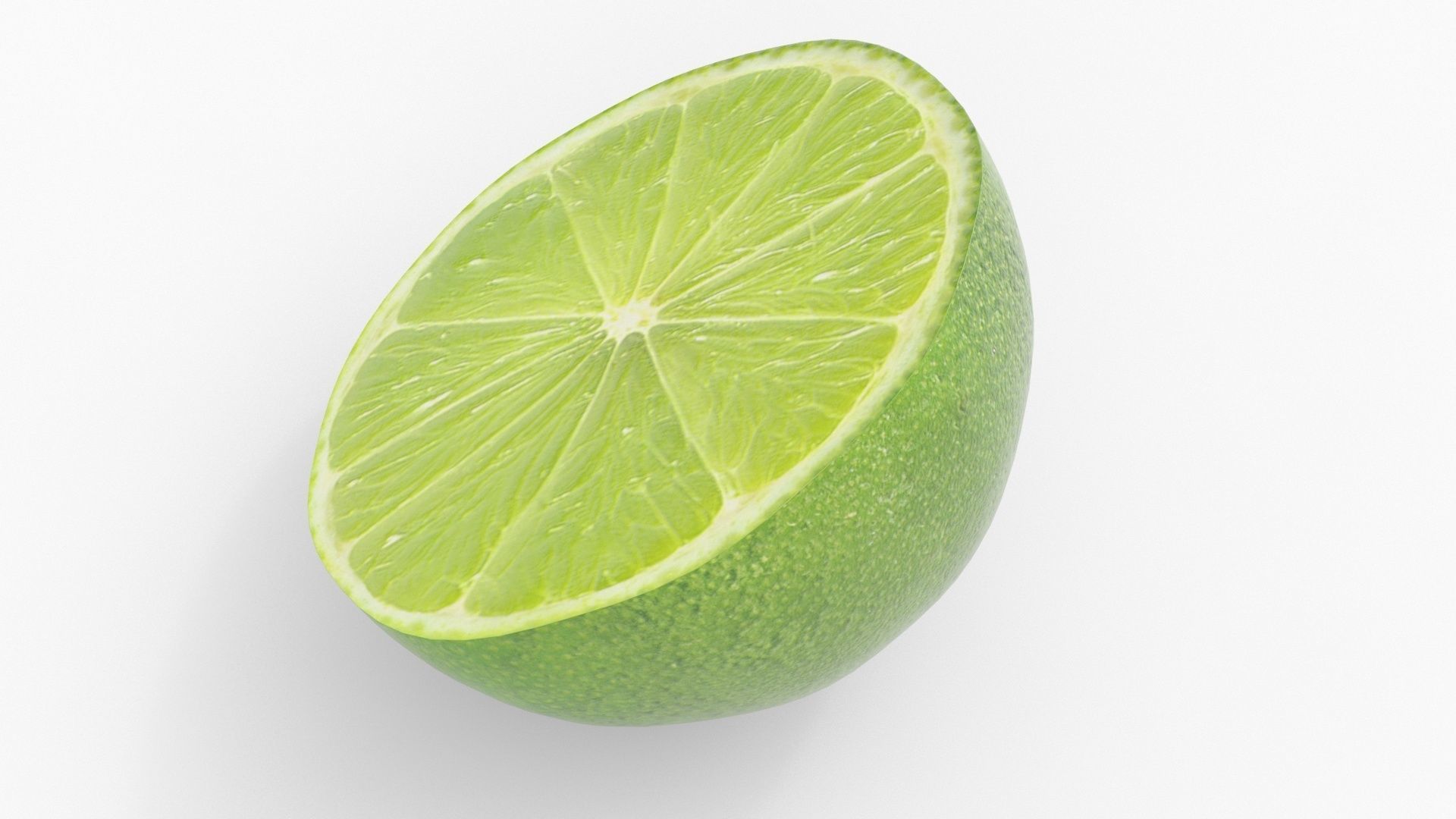Lime half 3D model_3