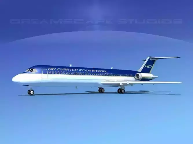 Douglas DC-9-40 Air Charter Intl 3D model