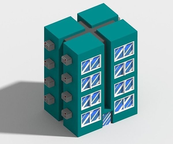 Building in voxel 3D model