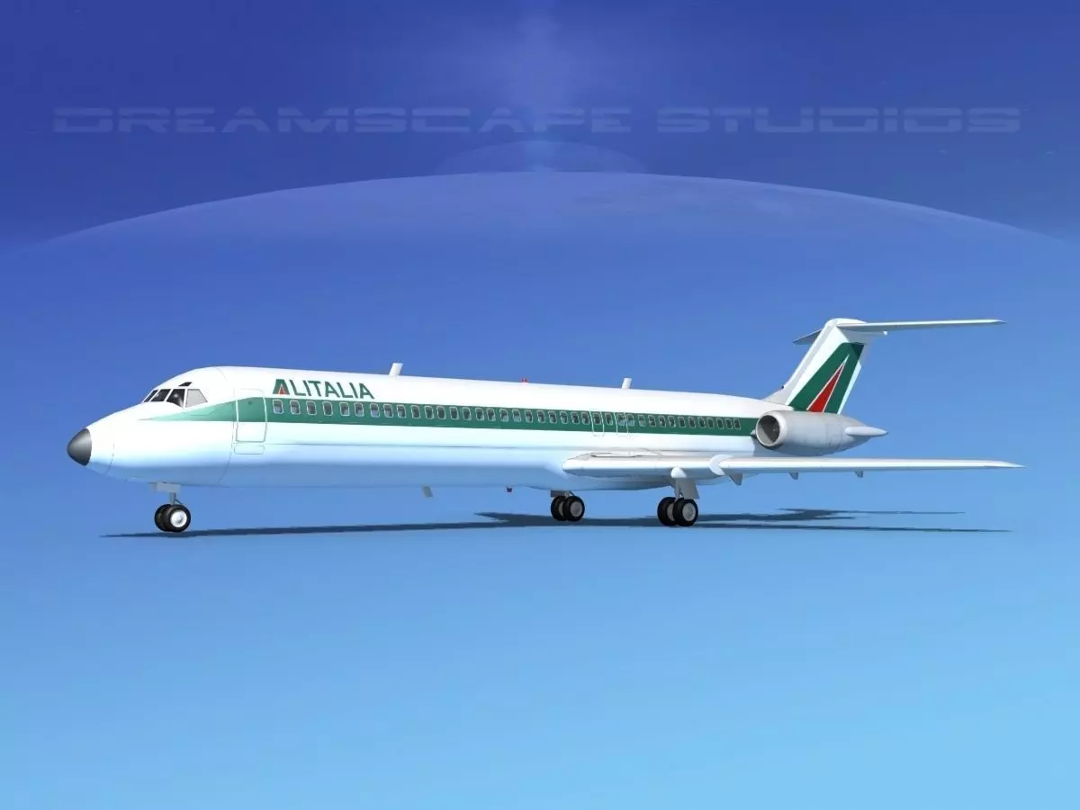 Douglas DC-9-40 Alitalia 3D model