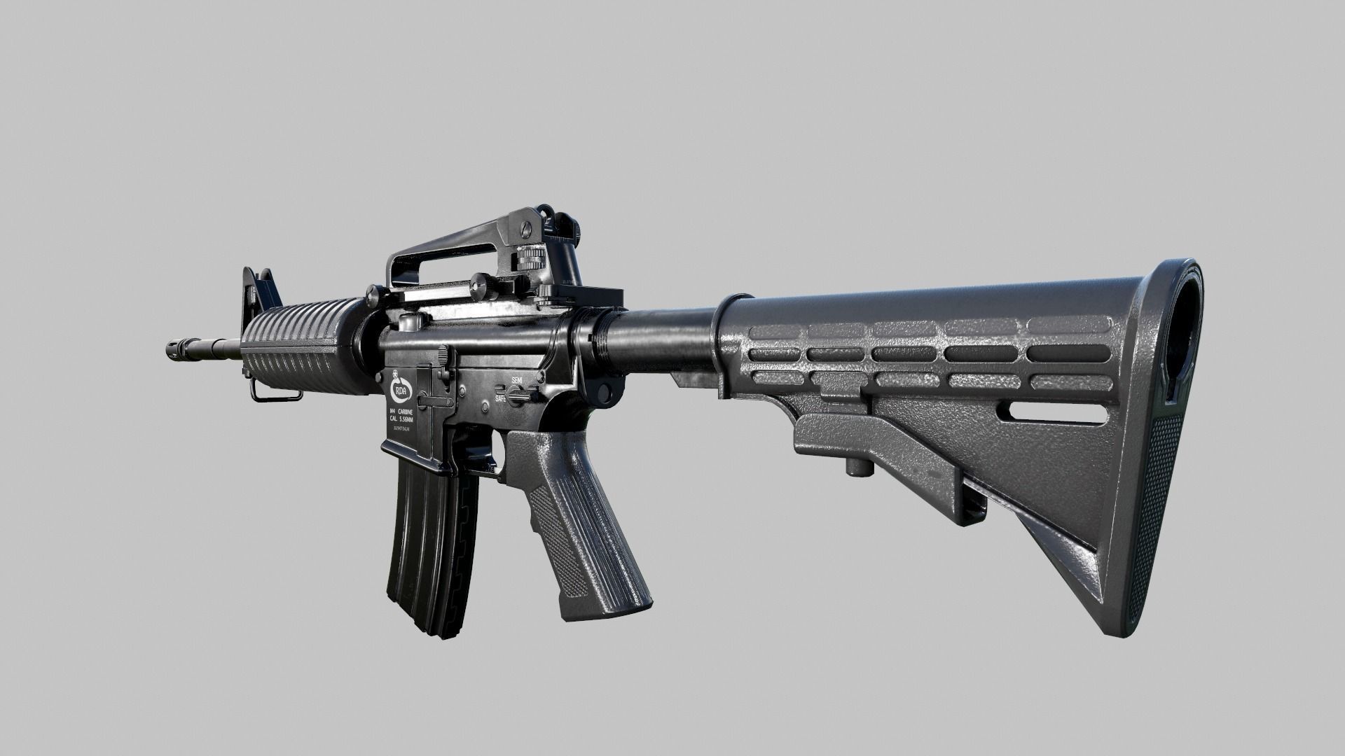 M4A1 Rifle 3D model_2