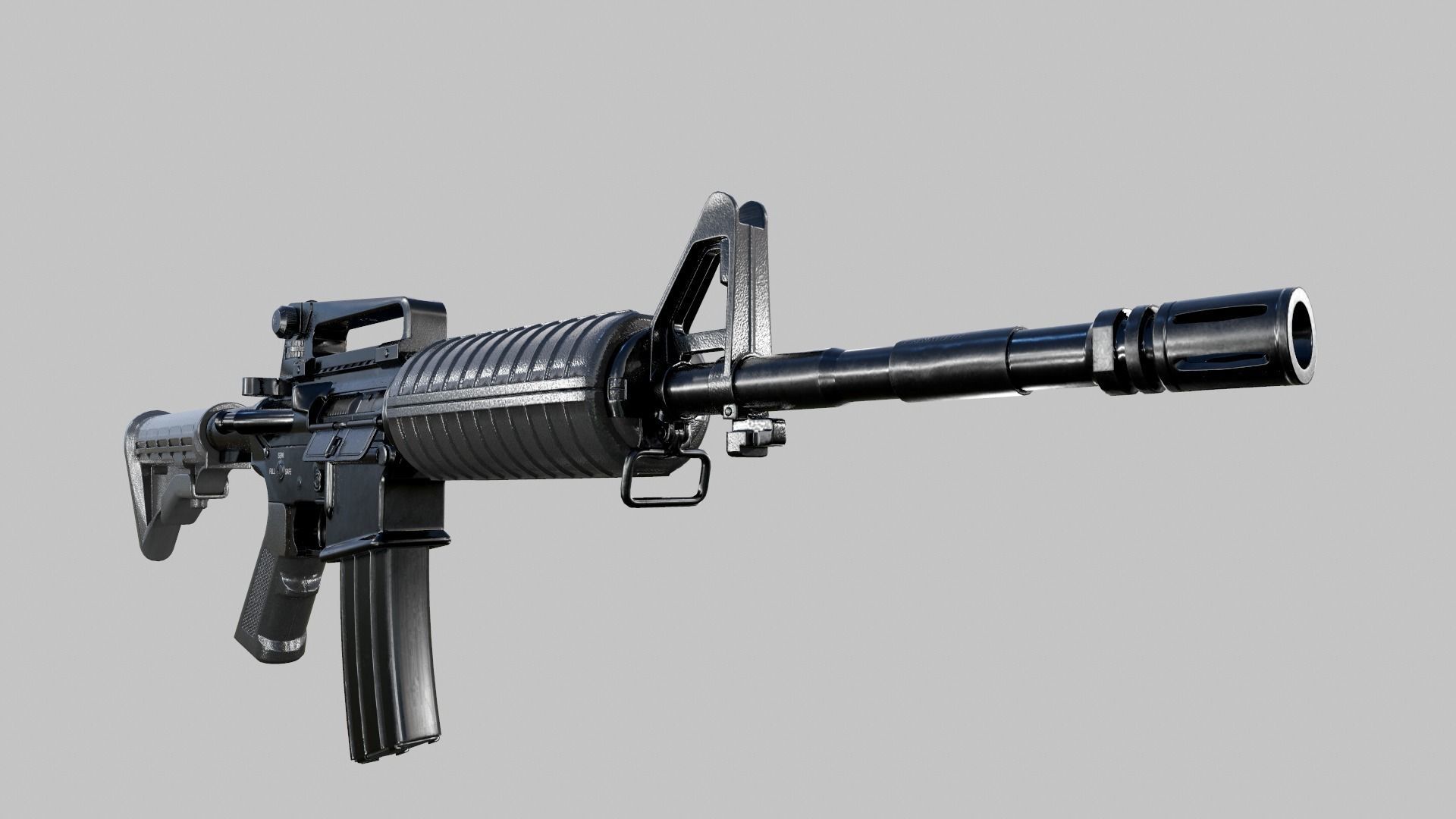 M4A1 Rifle 3D model_3