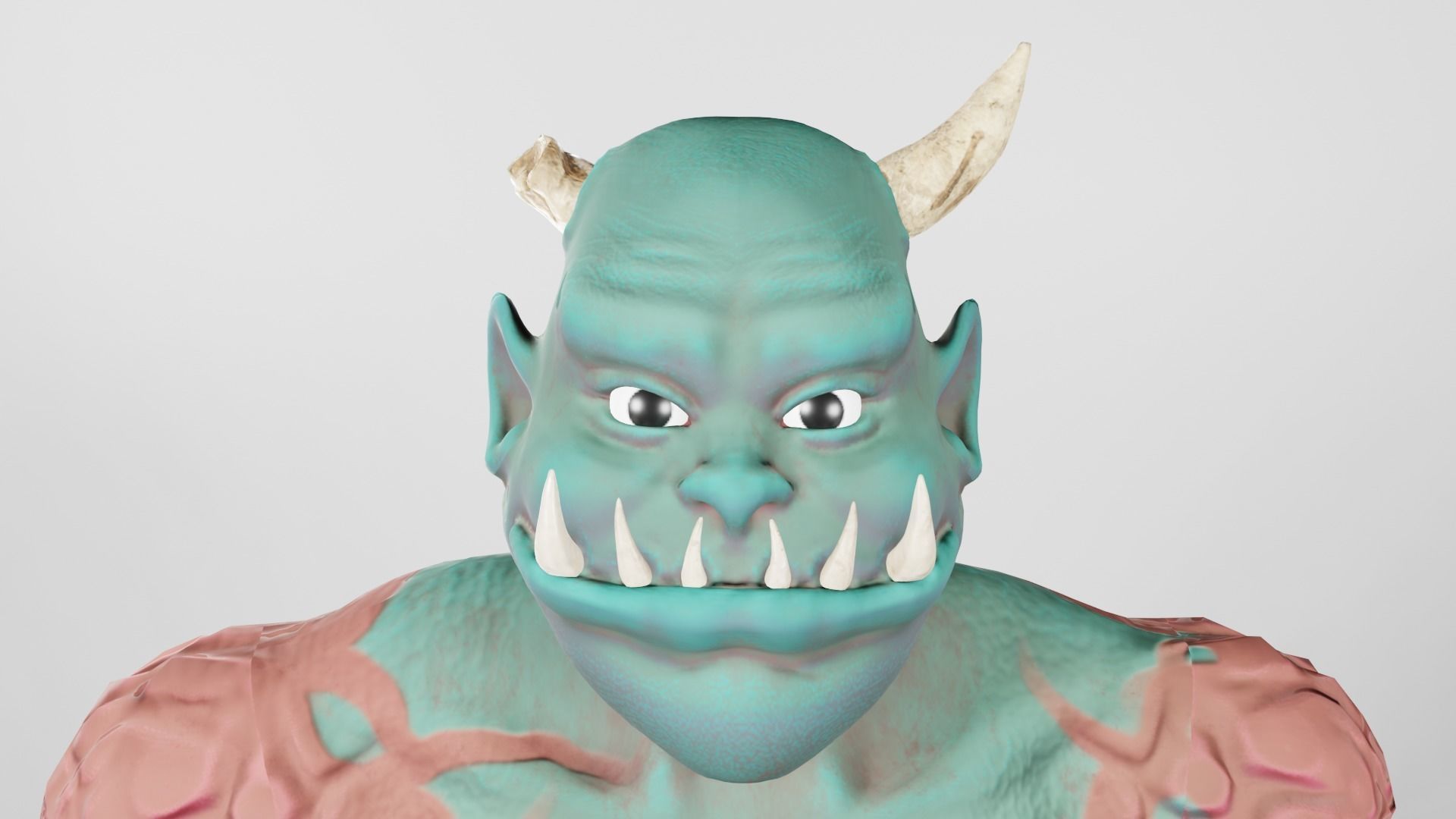 Orc for 3D game or animation - NOT RIGGED Low-poly 3D model_6