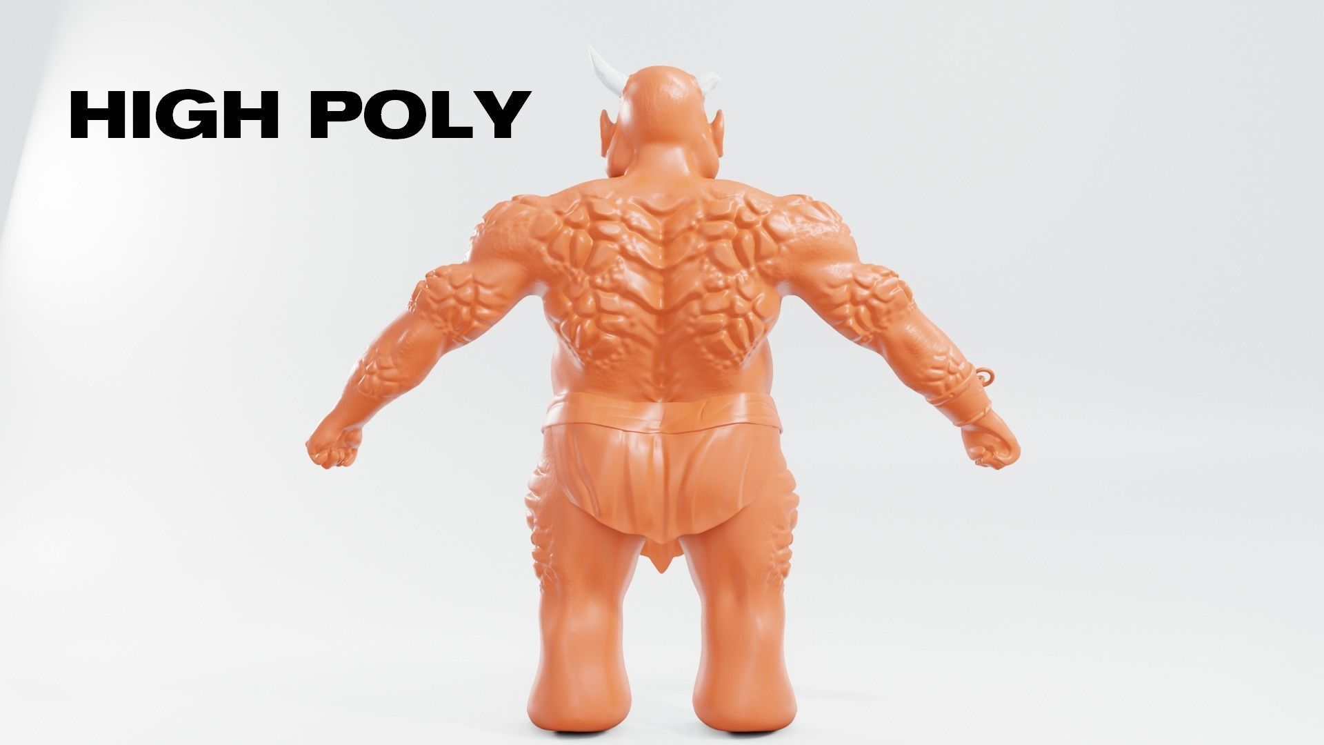 Orc for 3D game or animation - NOT RIGGED Low-poly 3D model_5