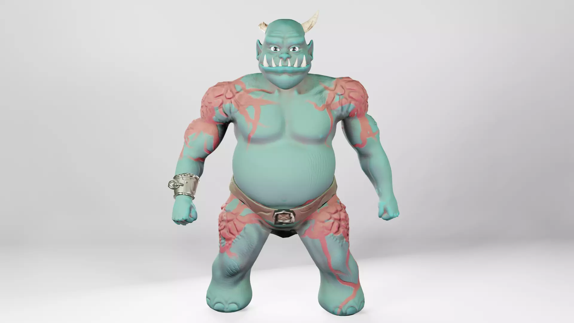 Orc for 3D game or animation - NOT RIGGED Low-poly 3D model_0