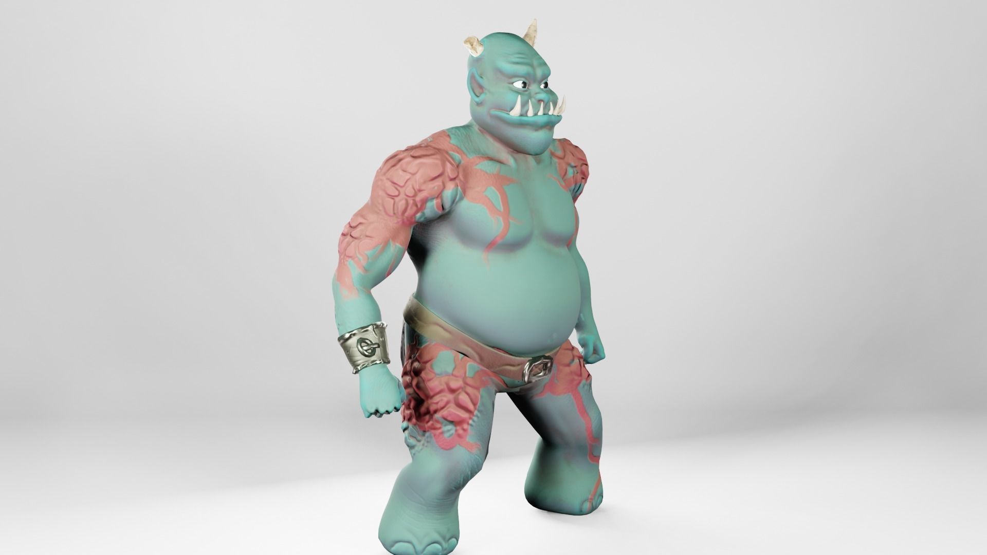 Orc for 3D game or animation - NOT RIGGED Low-poly 3D model_11