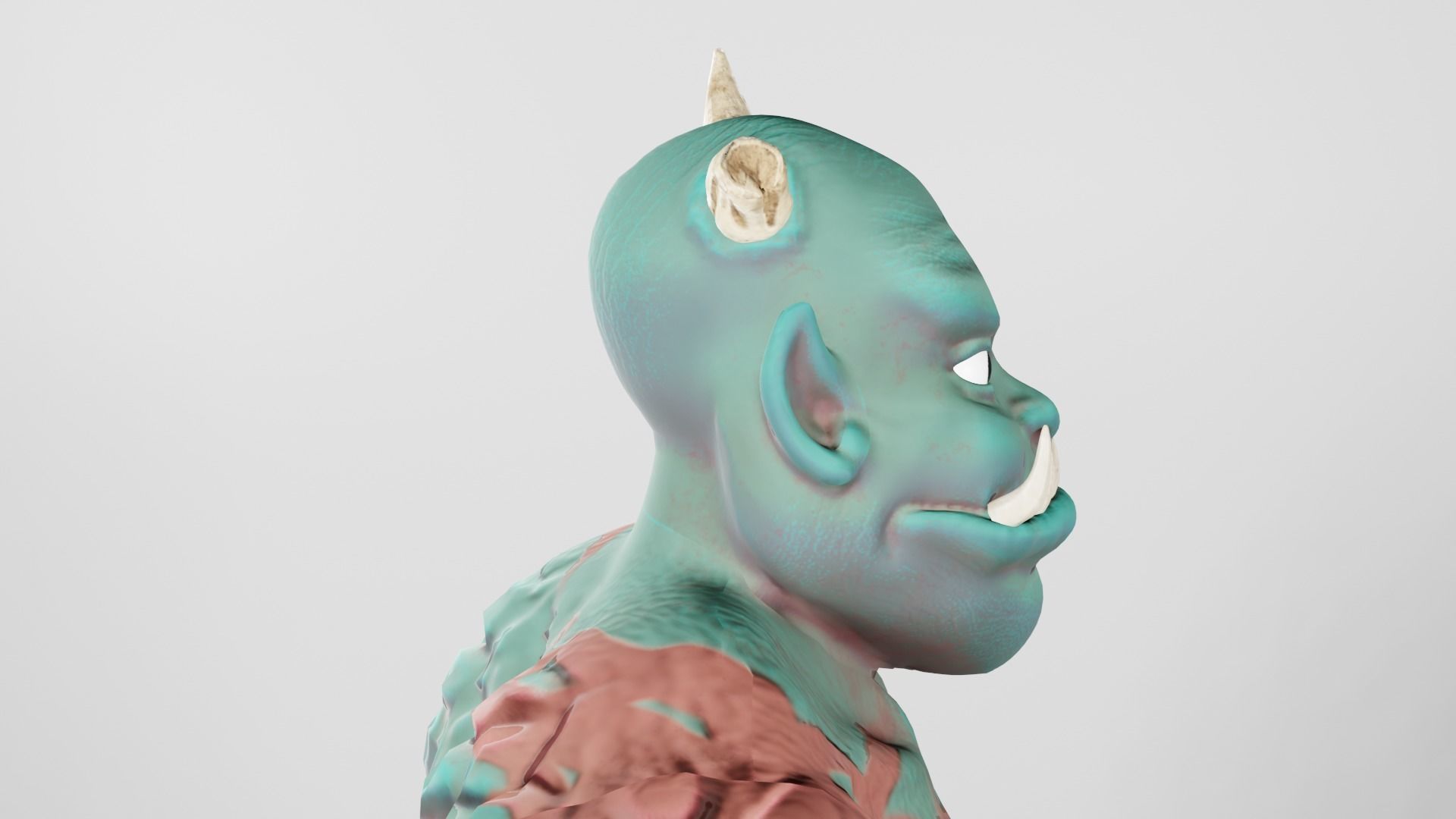 Orc for 3D game or animation - NOT RIGGED Low-poly 3D model_7