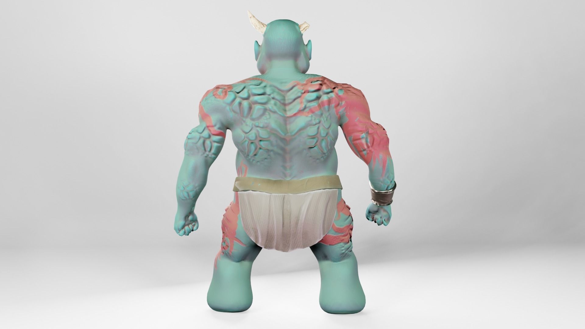 Orc for 3D game or animation - NOT RIGGED Low-poly 3D model_2