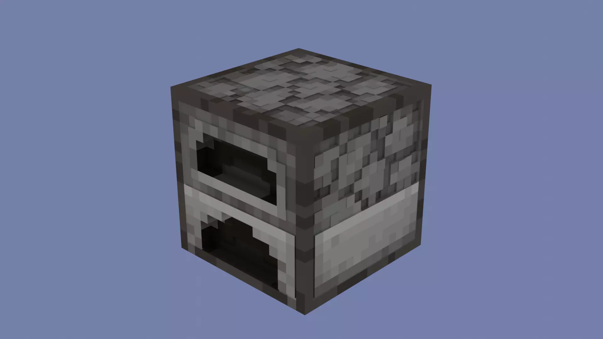 Minecraft furnace Free 3D model_0