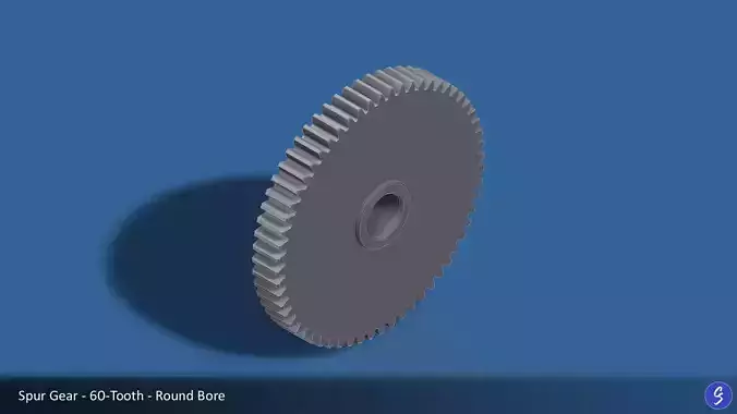 60-Tooth Spur Gear 03 3D print model
