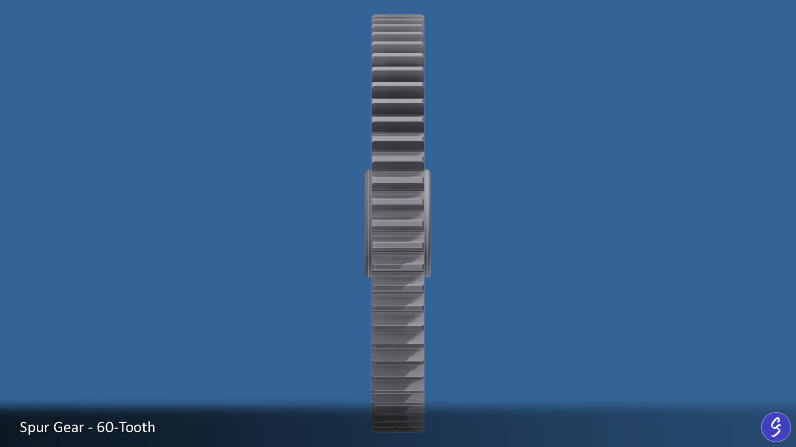 60-Tooth Spur Gear 03 3D print model_20