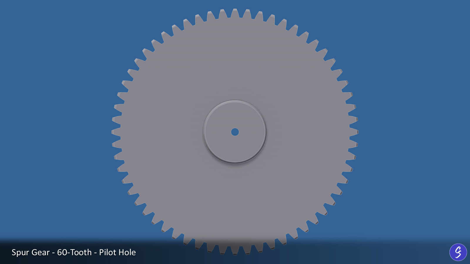 60-Tooth Spur Gear 03 3D print model_17