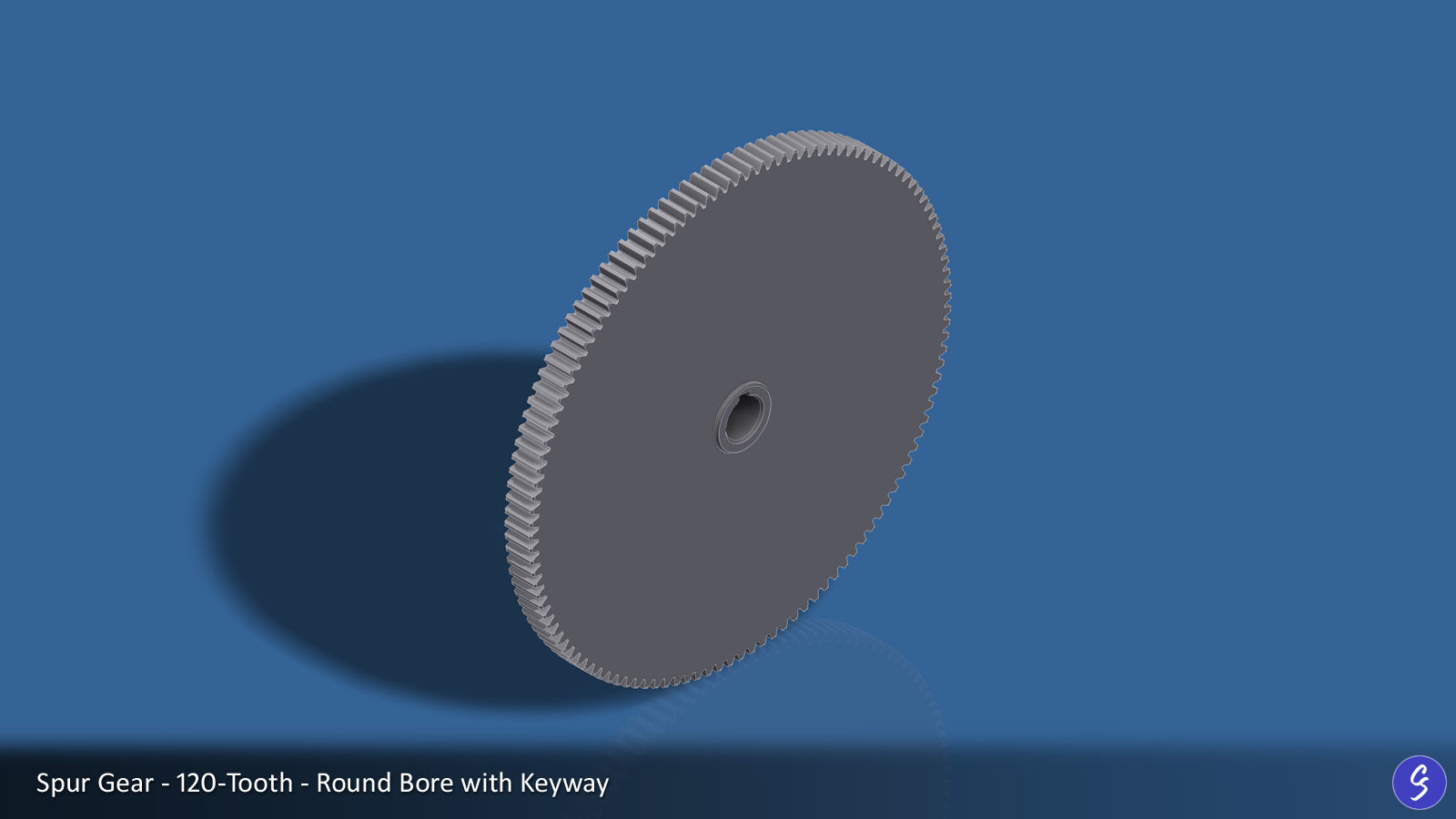 120-Tooth Spur Gear 03 3D print model_4