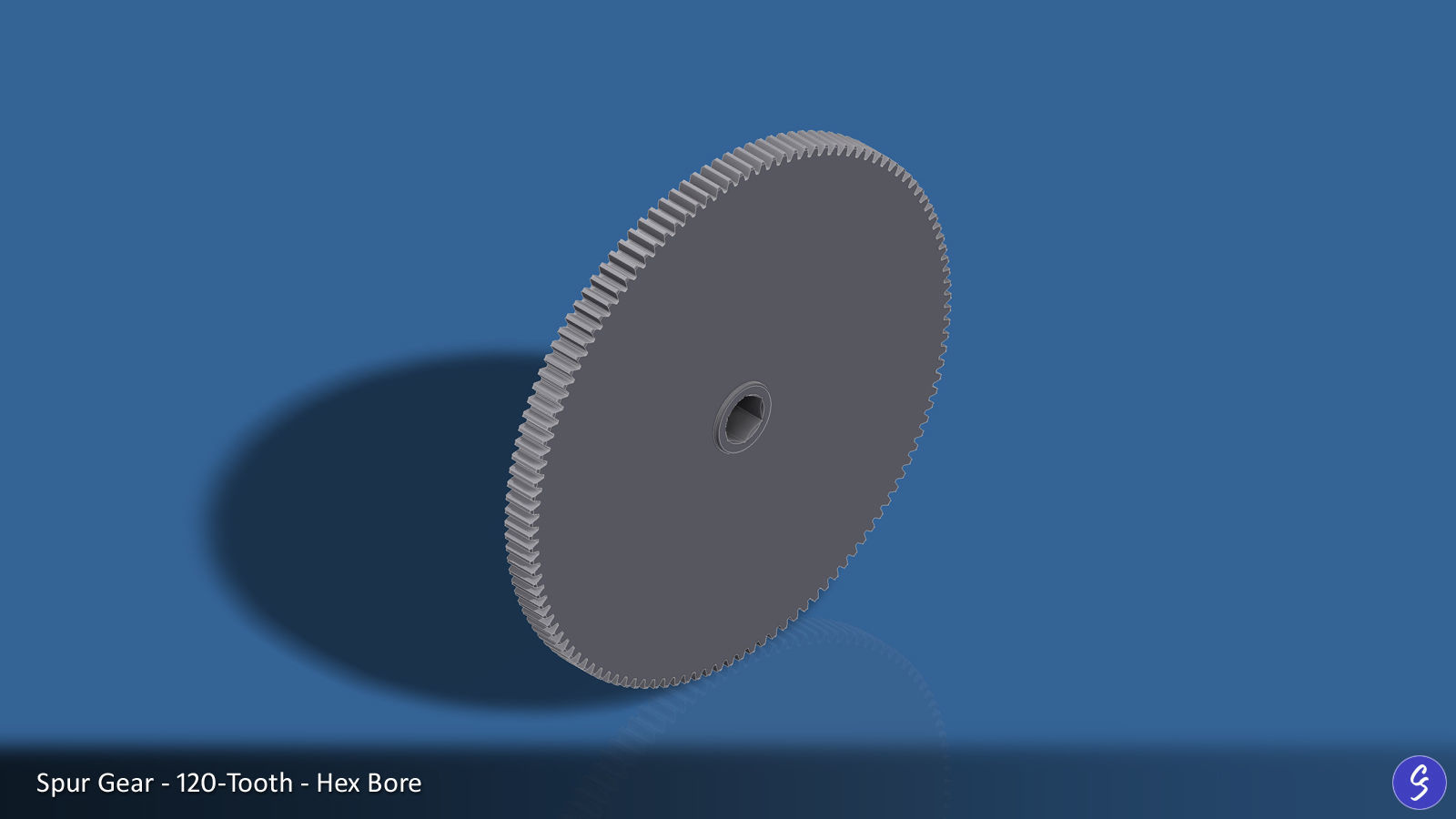 120-Tooth Spur Gear 03 3D print model_12