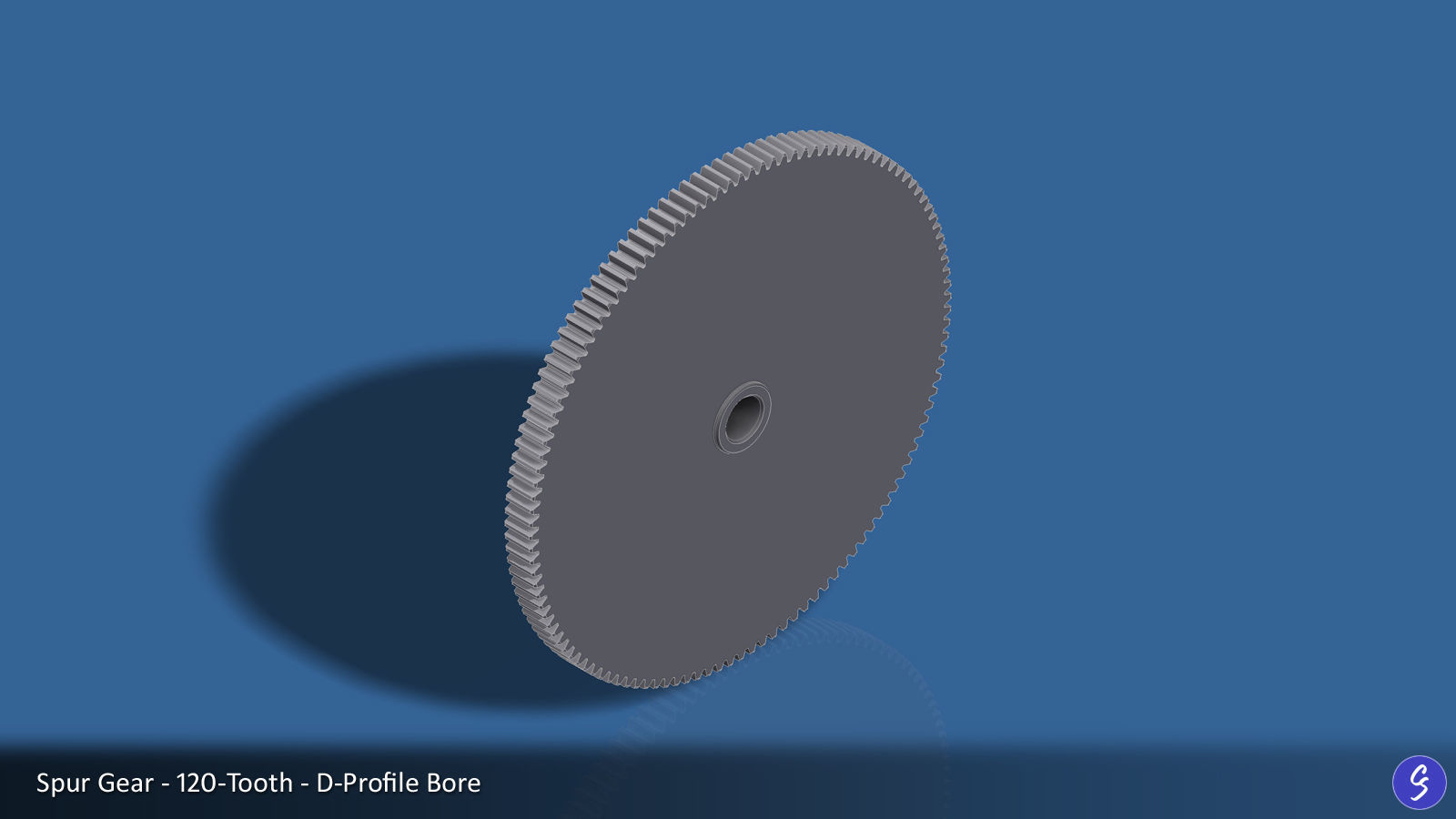 120-Tooth Spur Gear 03 3D print model_8