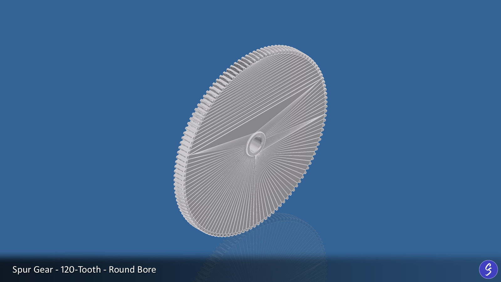 120-Tooth Spur Gear 03 3D print model_2