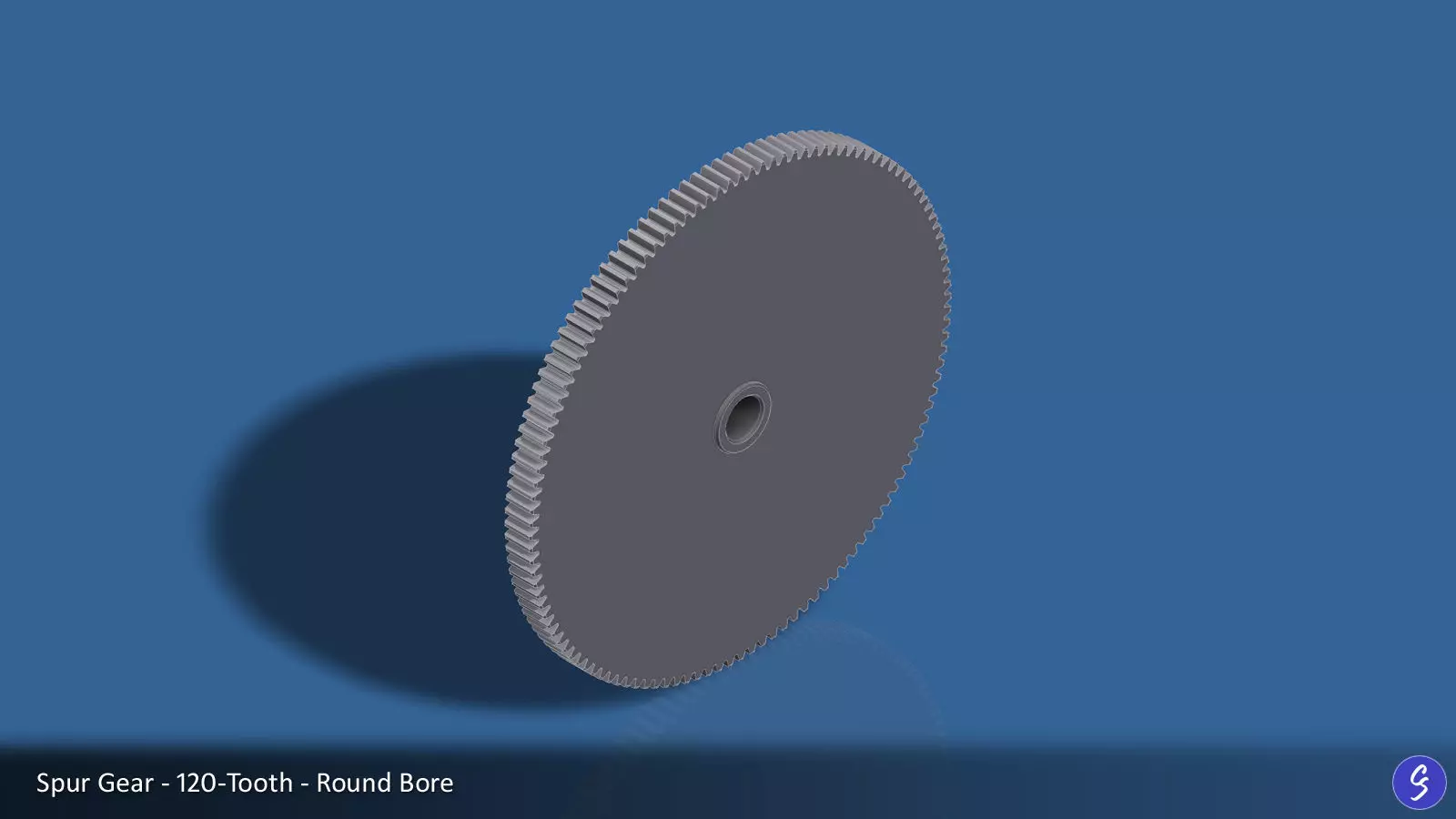 120-Tooth Spur Gear 03 3D print model_0