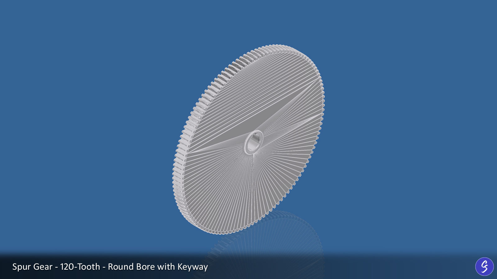 120-Tooth Spur Gear 03 3D print model_6