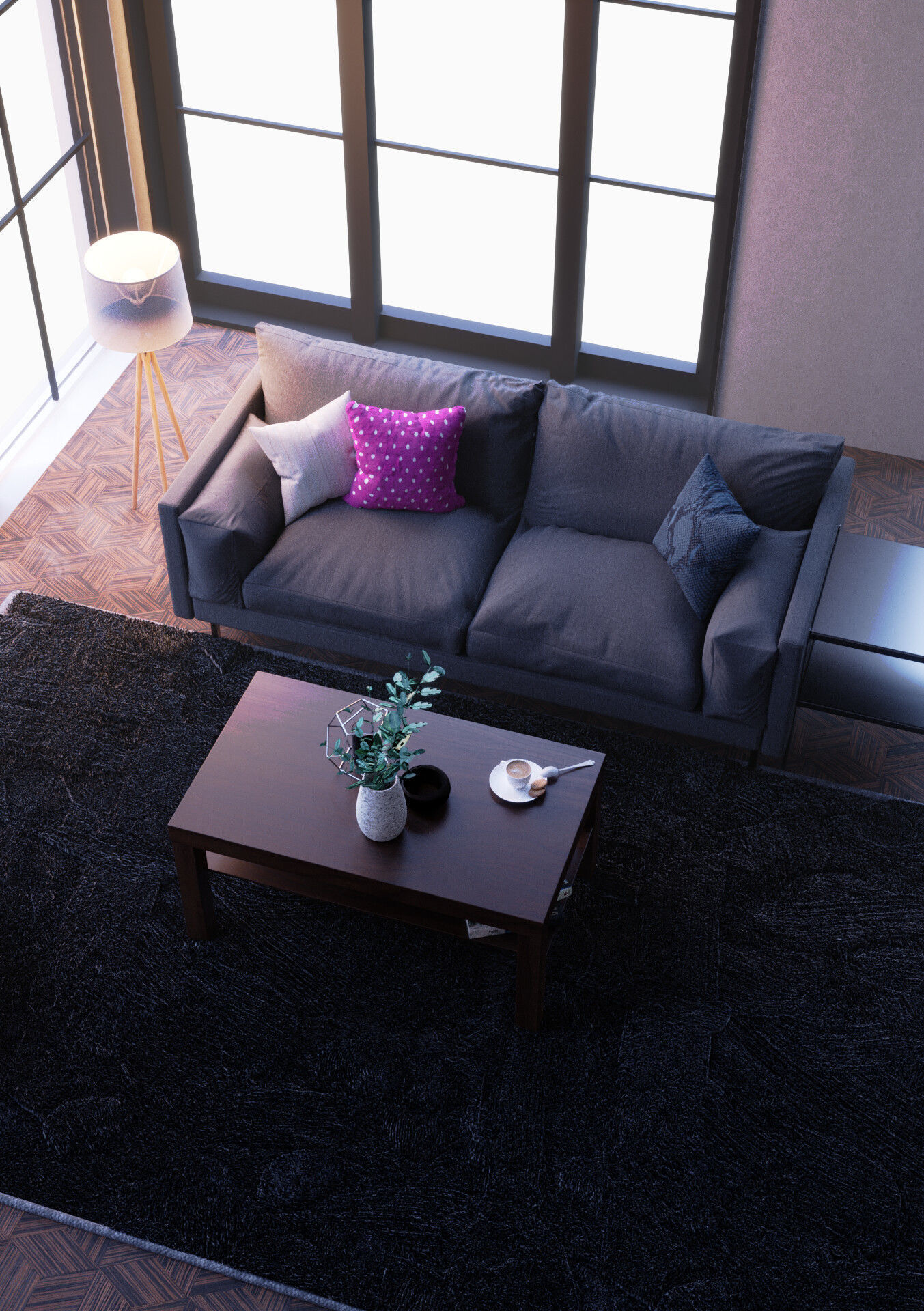 Living room 3D model_6