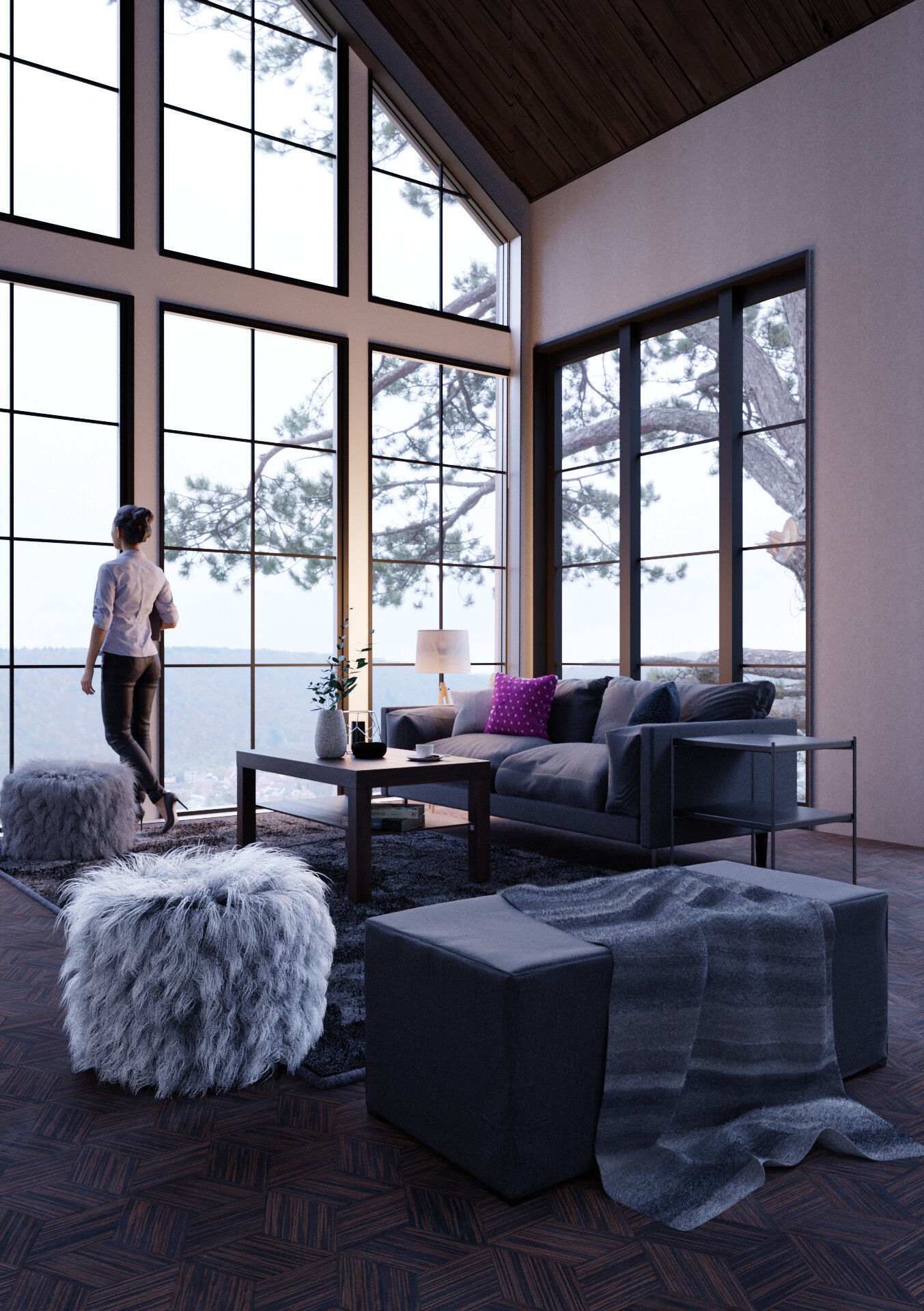 Living room 3D model_2