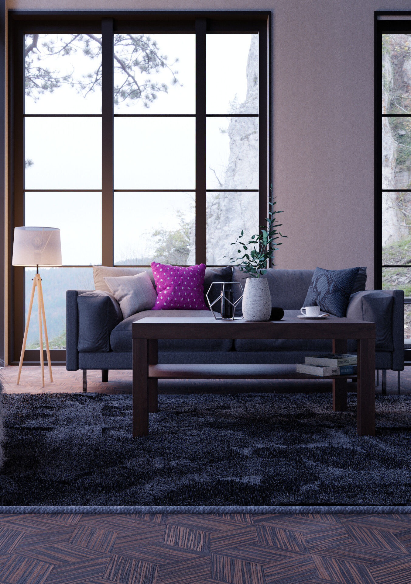 Living room 3D model_4