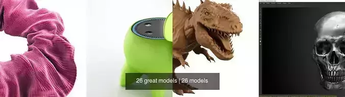 26 great models 3D Model Collection