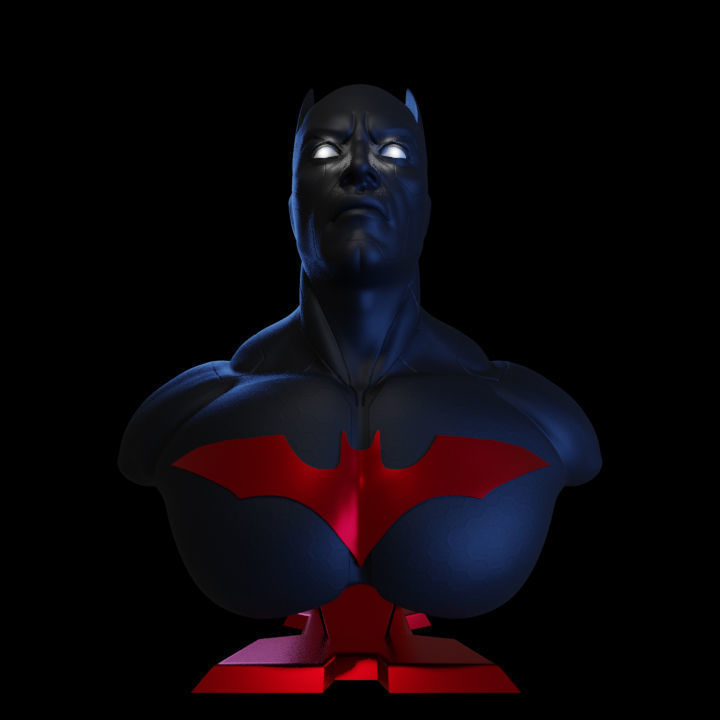 Batman beyond bust 3D print model_5