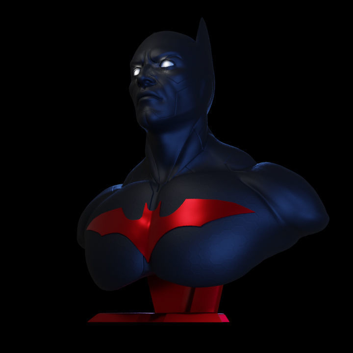 Batman beyond bust 3D print model_2