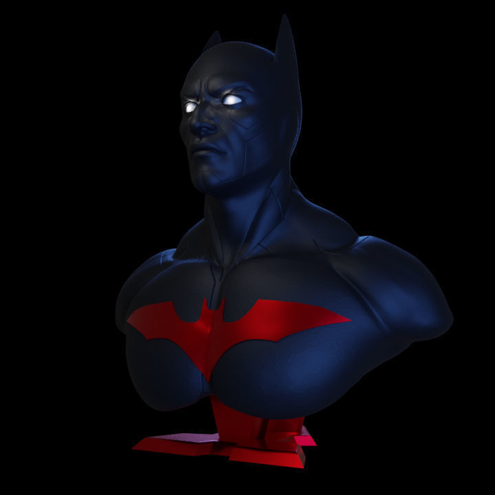 Batman beyond bust 3D print model_4
