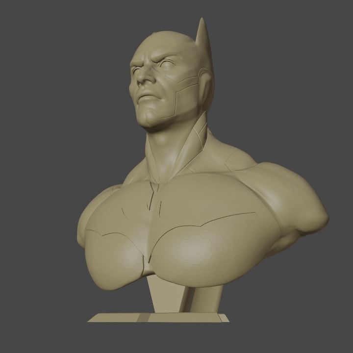 Batman beyond bust 3D print model_8