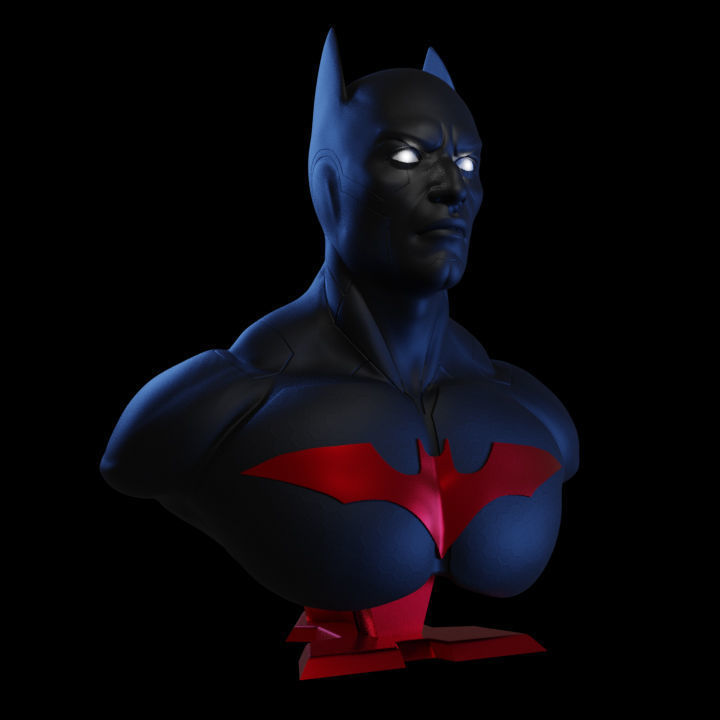Batman beyond bust 3D print model_3