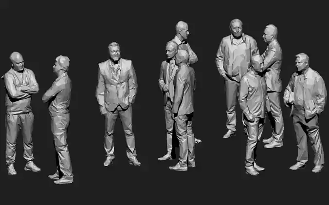 10 Low Poly People Collection Vol 7