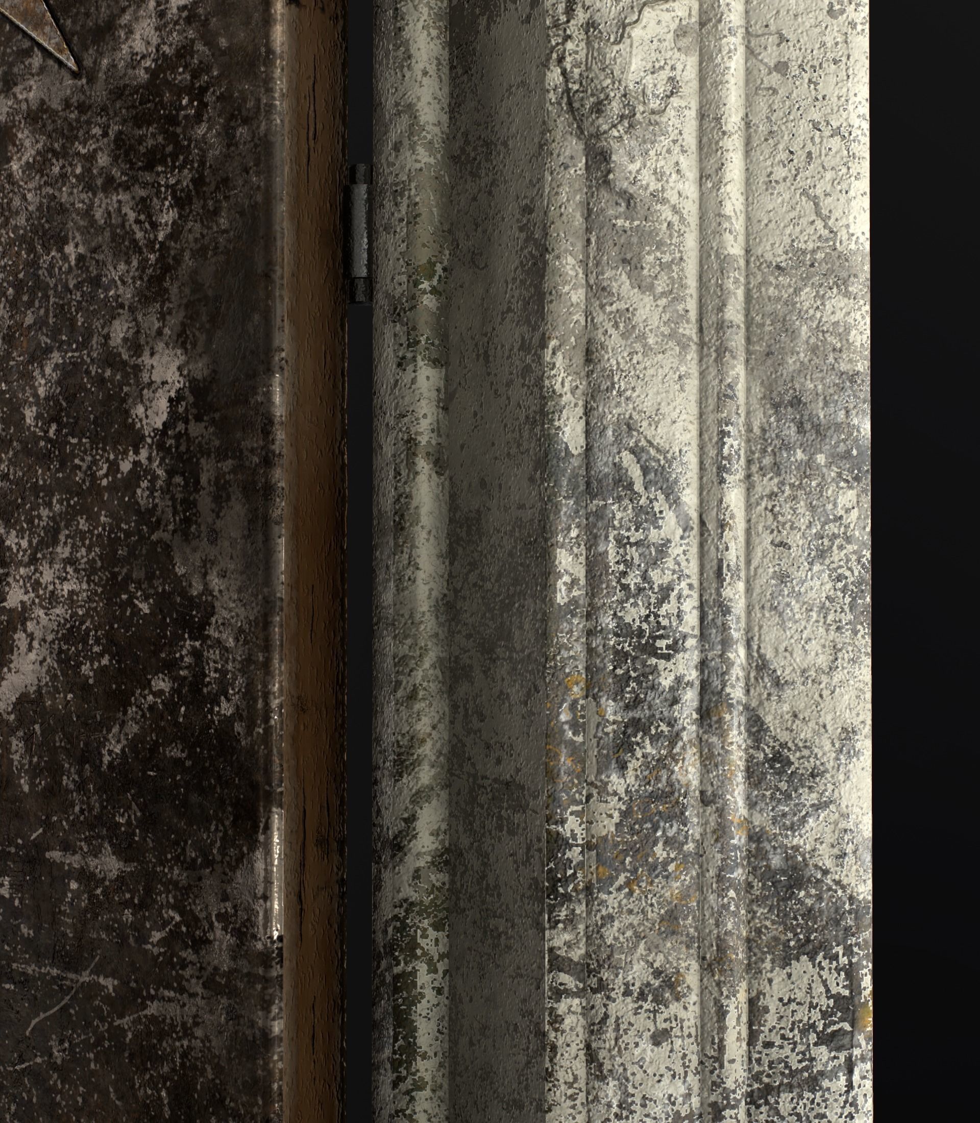 Medieval Door Low-poly 3D model_17