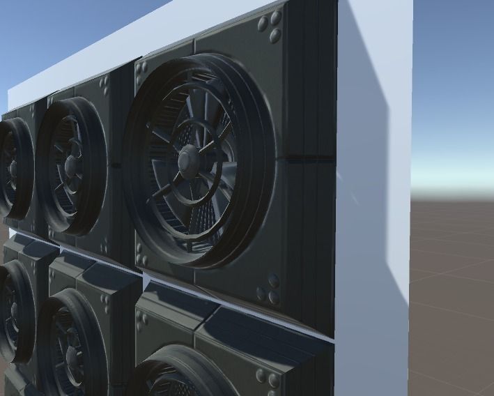 Animated Industrial Fan Low Poly Free low-poly 3D model_13